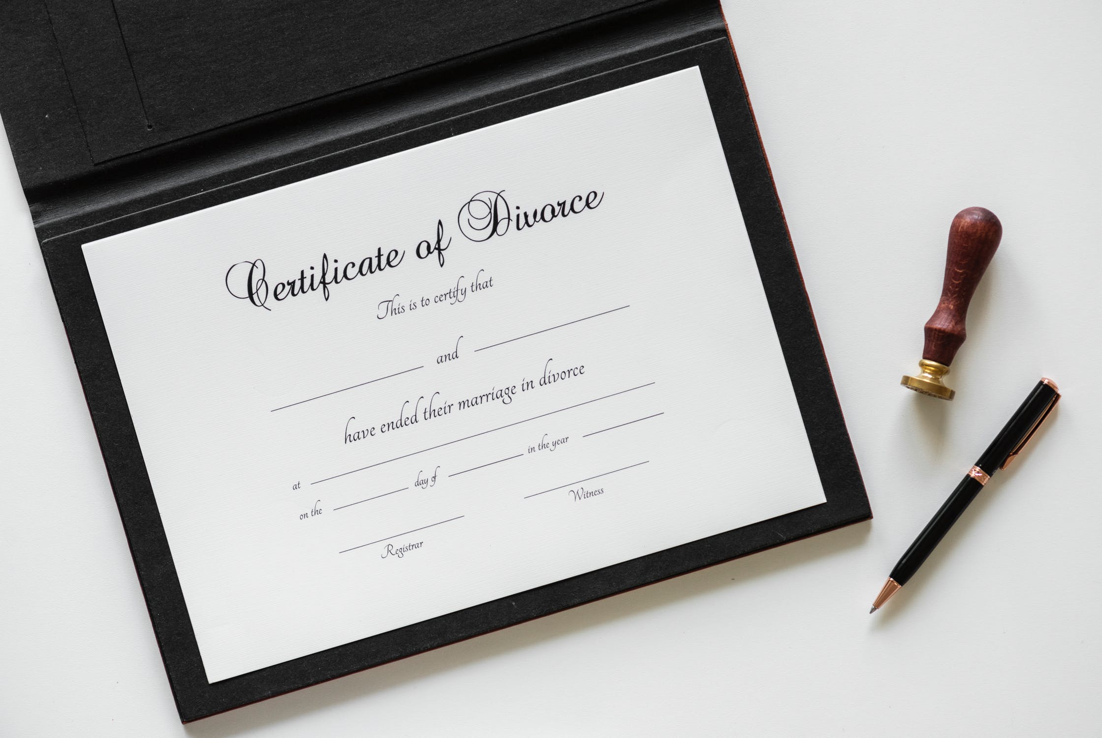 Certificate of Divorce Image