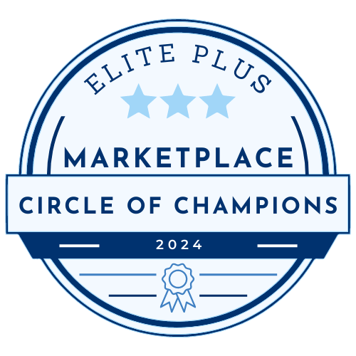 Badge of HealthCare.gov Marketplace Circle of Champions