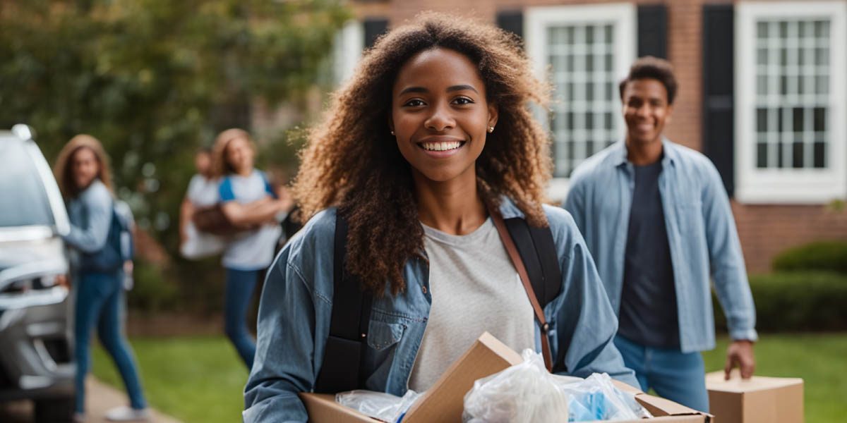 student going to their first day of school